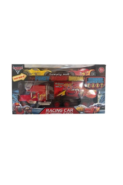 Generic Brand Camion Transportator cu Mașinuțe, Set Mașină de Curse McQueen, ...