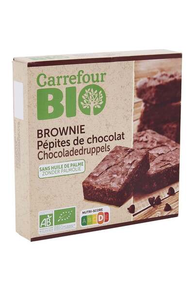 Crf Bio Brownie cu ciocolata organica Carrefour Bio, 285g