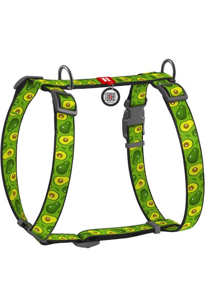 WAUDOG Ham tip H din nailon cu sistem QR, model  "Avocado ", cataramă din pla...