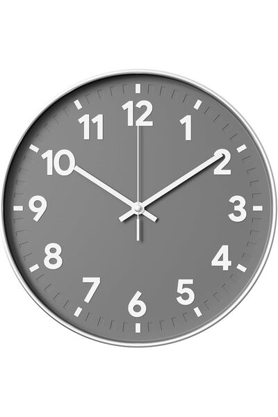 LEFAFA ساعة حائط، 12 بوصة، صامتة بدون تكتكة، ساعات حائط حديثة تعمل بالبطارية،...