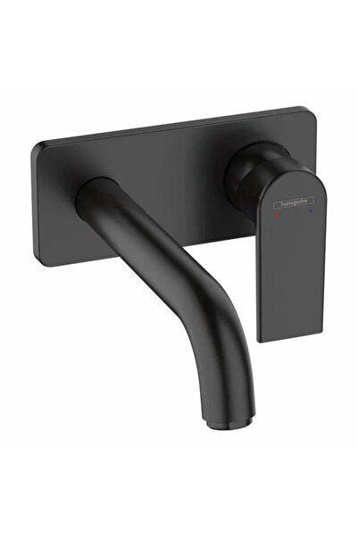 Vivis Robinet de chiuvetă încastrat, ornamentat, cu pipă SHAPE de 205 mm, neg...