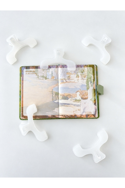 Kağıt Gemi Dükkan Şeffaf Çok Fonksiyonlu Kitap ve Defter Klipsi / Sayfa Tutucu / Journal ve Scrapbook Yardımcısı