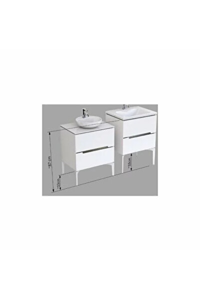 Vivis SET DE PICIOARE DE MOBILIER SIENA (2 BUC), GRAFIT MAT