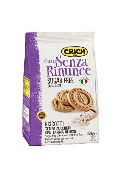 Crich Biscuiti cu orez fara zahar Crich, 270g