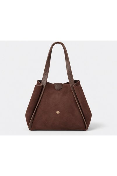 SÜET GÖRÜNÜMLÜ BÜYÜK TOTE BAG
