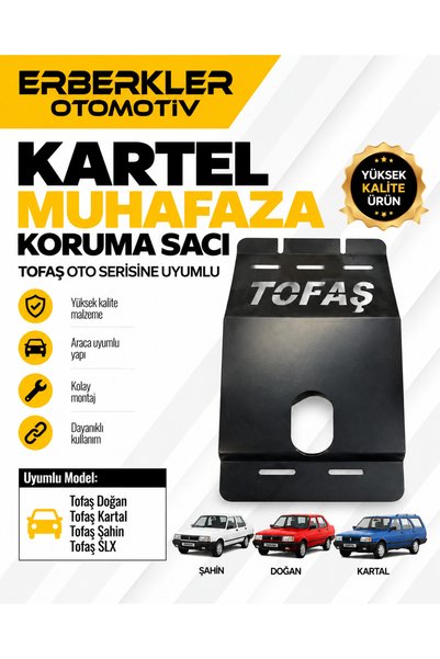 ERBERKLER Tofaş Oto Serisine Uyumlu Tofaş Kartel Muhafaza Koruma Sacı