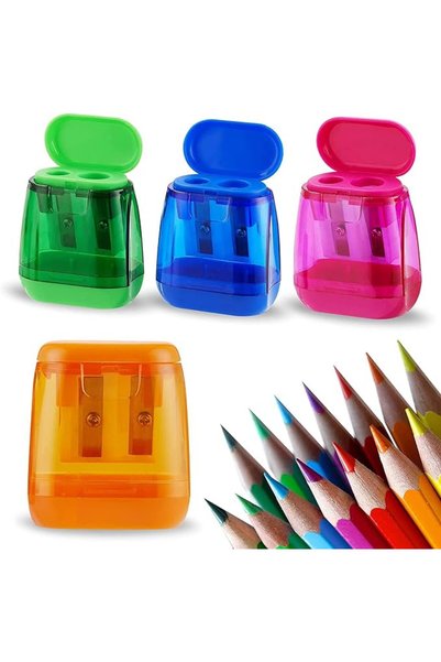KASTWAVE Pencil Sharpener, Manual Pencil Sharpeners Bulk, Colorful Compact Du...