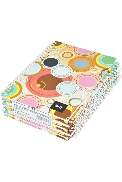 Fishbender 5-Piece Light Spiral Hard Cover Notebook, Single Ruled (100 Sheet)...