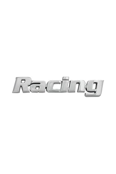 Generic Brand Αυτοκόλλητο Χρωμίου 3D ''Racing'' 10.2εκ x 2εκ 1 Τεμάχιο (CAR00...