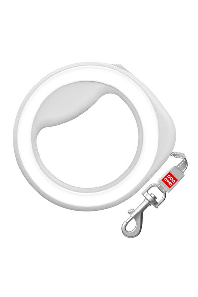 WAUDOG R-leash lesă pentru câine în formă de inel, XS-M, 40 kg, 2,9 m, alb re...