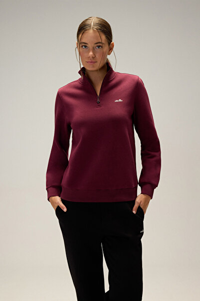 Ellesse Half Zipper Women's Sweatshirt 6Wf1027-Brd