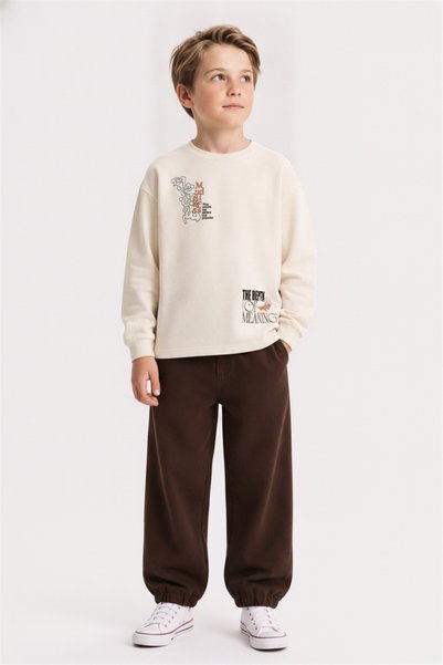 NK Boy's Step Sweat 8-14 Years Cream