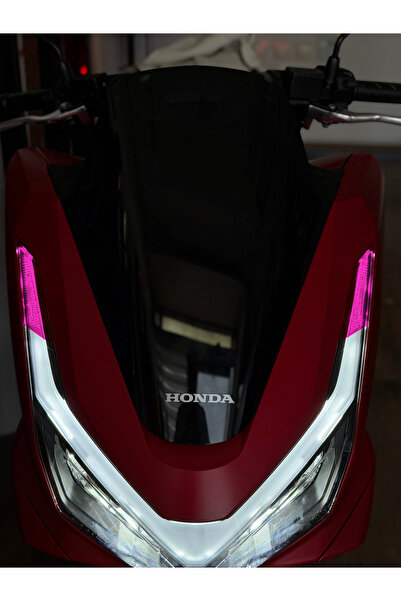Banxtre Honda PCX Deluxe Sinyal Kısımlarına Renkli Far Filmi Sticker (Sağ ve ...