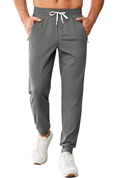 GENERAL PINSPARK Men's Joggers with Zipper Pockets Stretch Lightweight Athlet...