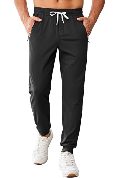 GENERAL PINSPARK Men's Joggers with Zipper Pockets Stretch Lightweight Athlet...