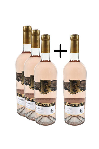 Romanesti Pack 3+1 free Malbec Romanian Roses 2022