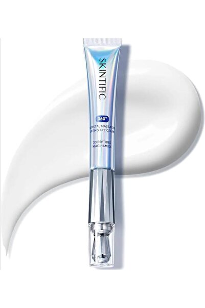 SKINTIFIC كريم العين L360 كريستال ماساج ليفتر، يقلل الانتفاخ، يغذي منطقة العي...