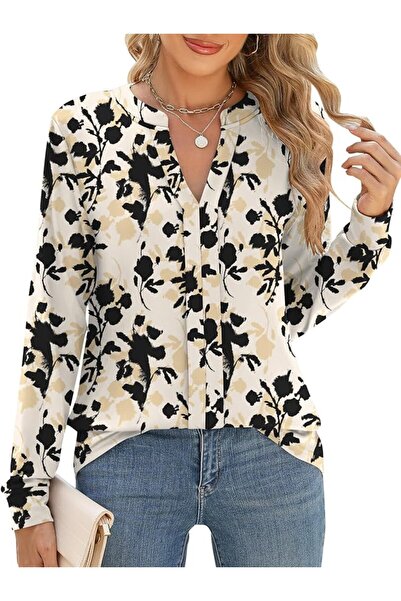 GENERAL Micoson Womens Tops Dressy Casual Long Sleeve Business Knit T Shirts ...