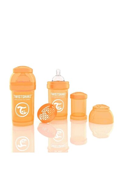 Twistshake Biberon Anti - Colici 180 ml Portocaliu