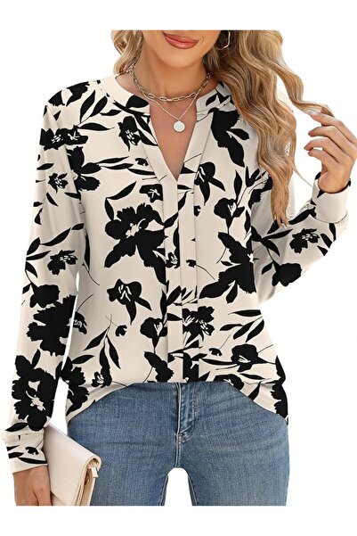 GENERAL Micoson Womens Tops Dressy Casual Long Sleeve Business Knit T Shirts ...