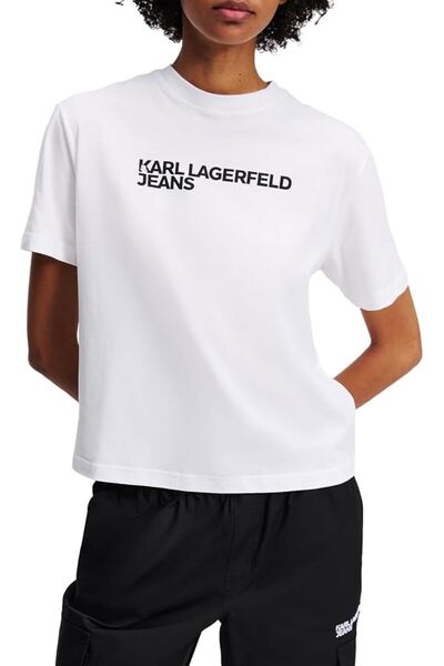 KARL LAGERFELD JEANS Women Reg Ss Essential Tee T-shirt (pack of 1)