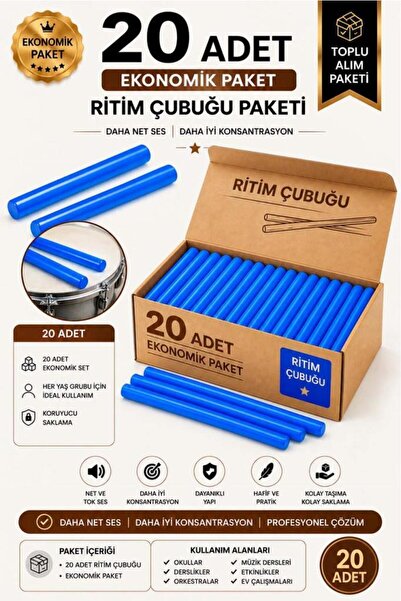 Midex Örf-BT-25BL-10X Plavi ritam štapovi Örf set instrumenata 25cm karbonski...