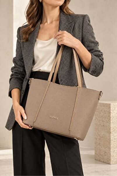 Just Polo Women's Hand and Shoulder Bag with Double Straps and Cross Zipper, ...