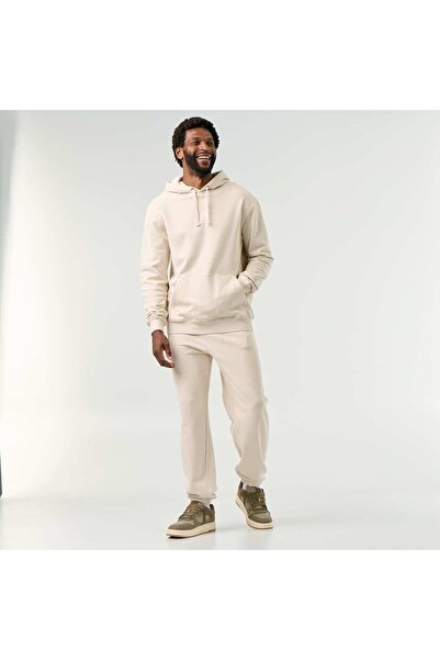 KIABI Solid Fleece Jogger Pants Grey