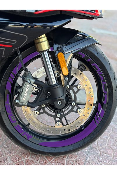 Banxtre Thick Cutout+Lettering Wheel Rim Stripe Sticker Set for Cfmoto 450Sr ...