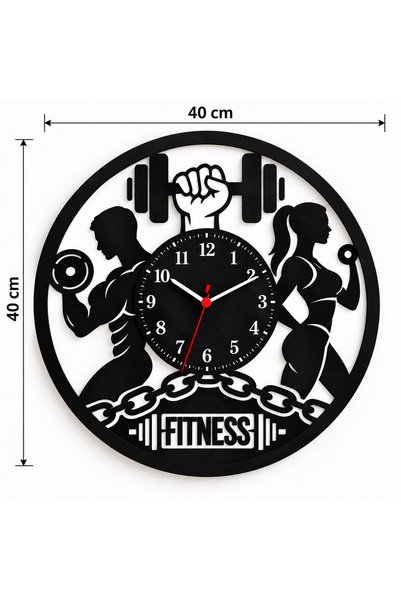 Fitness Salonlarına Özel Hediyelik Duvar Saati Lazer Kesim