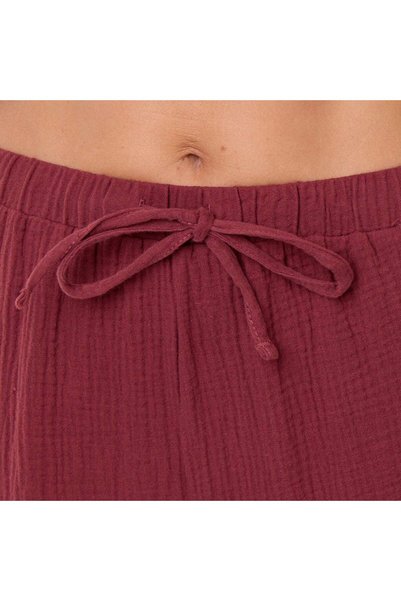 KIABI 2-Piece Pajama Set - In Cotton Gauze Red
