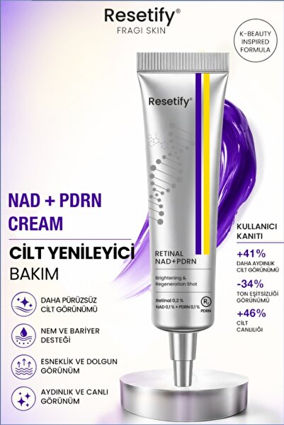 RESETIFY NAD + PDRN Tightening(Sıkılaştırıcı) Shot Cream 40 ML