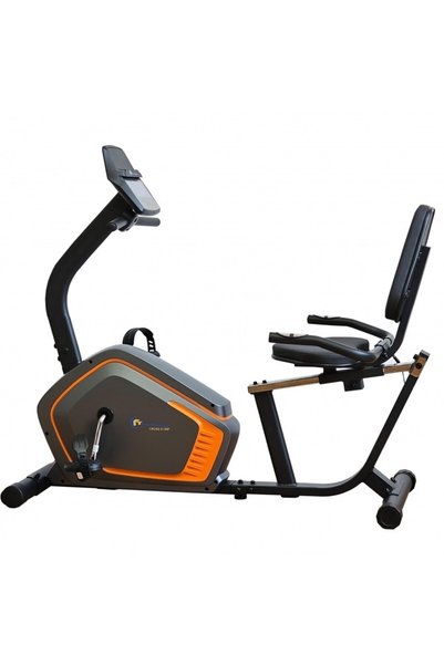 FitTronic ®   Bicicletă ergometrică orizontală 513 RP, display mare, electrom...