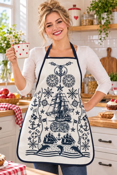 Pera Deluxe Kitchen Apron |   Liquid Proof |   Printed Towel