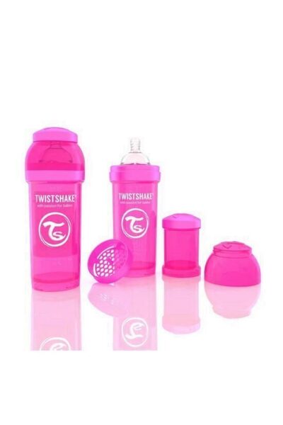 Twistshake Biberon Anti - Colici 260 ml Roz