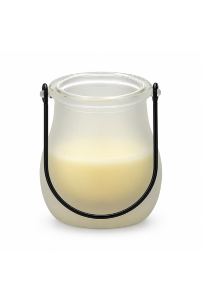 AKDC Scented Candle in Glass Pot Cream - 10×6cm