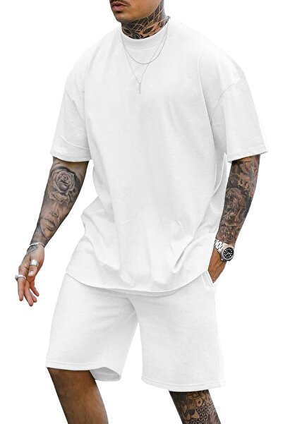 GENERAL Lexiart Mens 2 Piece Outfits Casual Tracksuit Shorts Summer Sweatsuit...