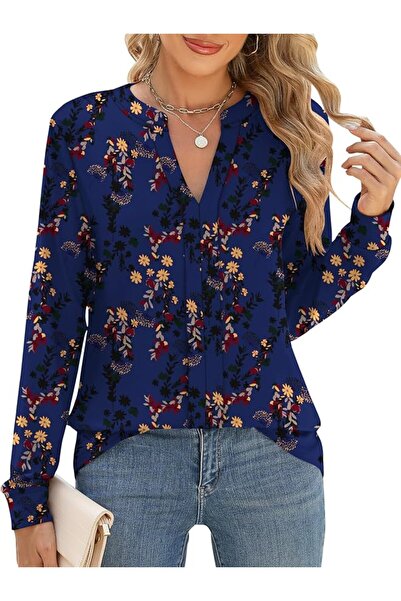 GENERAL Micoson Womens Tops Dressy Casual Long Sleeve Business Knit T Shirts ...
