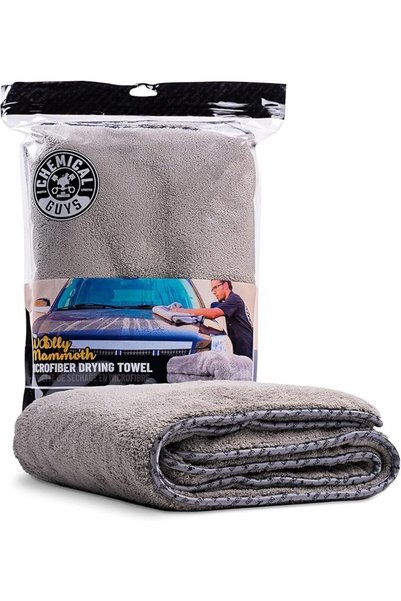 CHEMICAL GUYS منشفة تجفيف من الألياف الدقيقة WOOLLY MAMMOTH، مقاس 36 × 25 بوص...