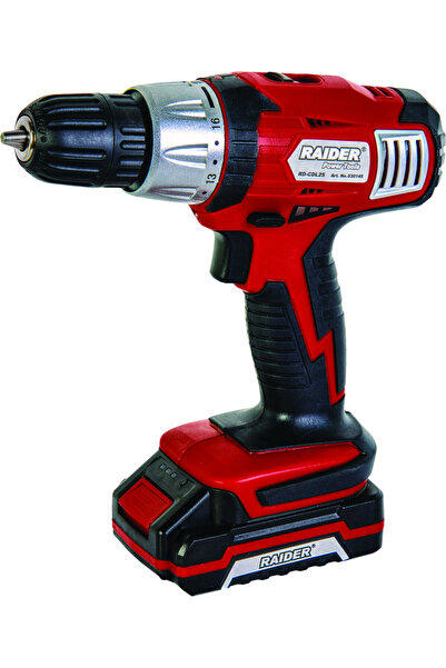 Raider Power Tools Mașină de găurit cu acumulator Li-ion 18V 1x1.5Ah 26Nm RD-...