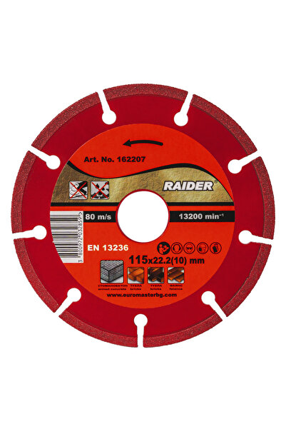 Raider Pro Disc diamantat uscat 115x22.2mm 10mm RDP-DD28