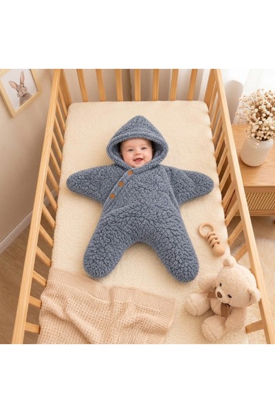 OMY Star 3-6-9 Months Wellsoft Plush Unisex Baby&Child Star Sleeping Bag