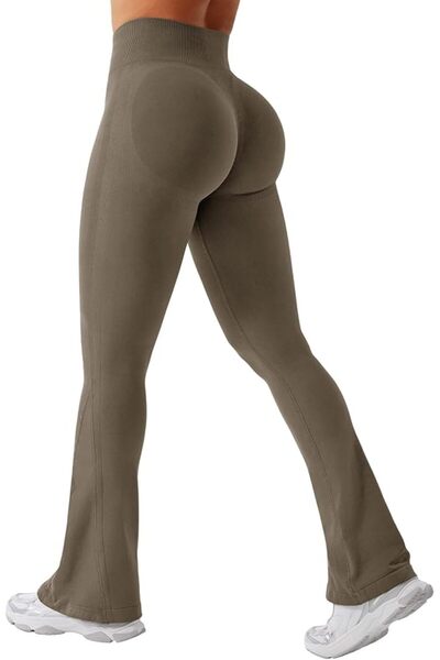 GENERAL YEOREO Mini Flare Leggings Women Workout Leggings Seamless Yoga Pants
