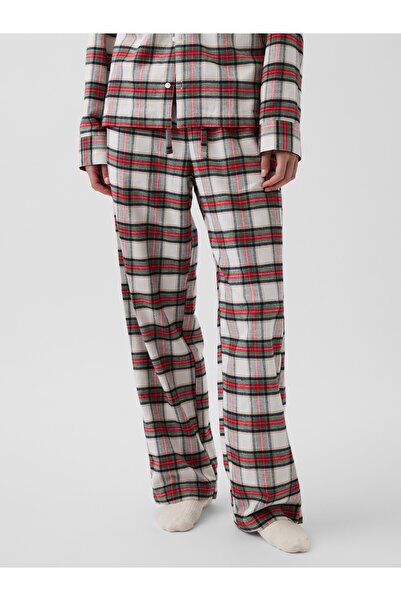 GAP Kadın Çok Renkli Softest Flannel Pijama Altı