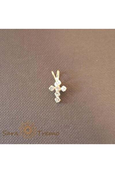 SaraTremo Graphite gold-plated cross