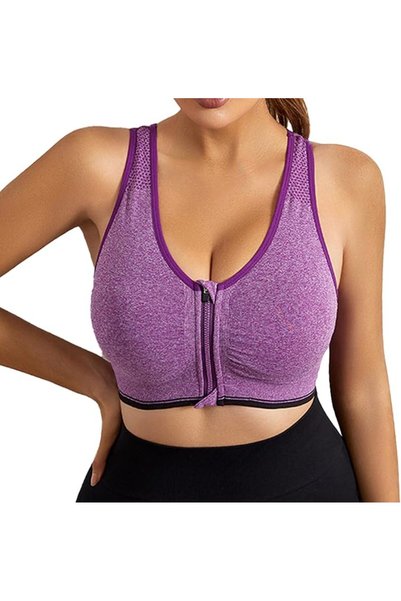 Dress Cici حمالة صدر رياضية عالية التأثير، مناسبة لليوجا والجري، مصنوعة من ال...