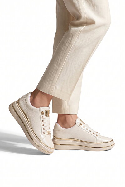 AYAKMOD White Skin Thick Comfortable Sole Lace-Up Women's Casual Walking Shoe...