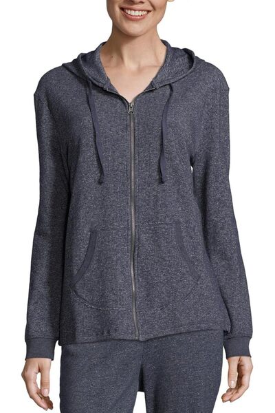 HANES Women's Sweatshirt, French Terry Full-Zip Hoodie, Women's Hooded Jacket...