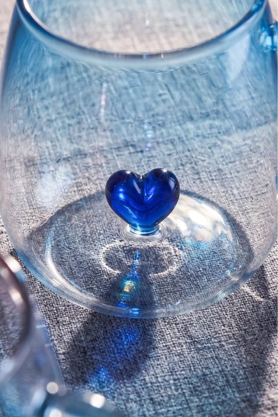 elif aksesuar Love 2-Piece Glass Mug 400 ml
