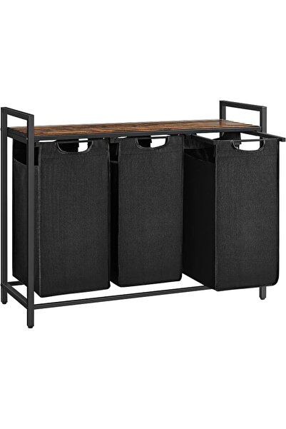 VASAGLE BLH201B01V1 Dirty Laundry Basket, 2 Compartments, Bin, with 2 Removab...